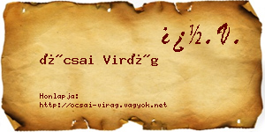 Ócsai Virág névjegykártya